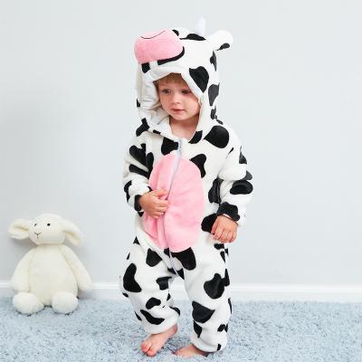 China Polyester/Cotton Baby Clothes Autumn and Winter Baby Warm One-Piece Scare Pajamas Animal Kids Shape Romper for sale