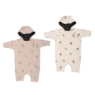 China Plush Thickened Overalls Autumn And Winter Clothes Outdoor Double Layer Spandex/Cotton Baby Clothes Men And Women's Treasure Printed Sweater for sale