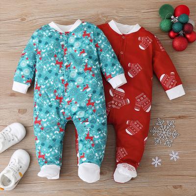 China Newborn Christmas Autumn And Winter Wrap Spandex/Cotton Newborn Footwear HA Clothes Long Sleeve Climbing Long Sleeve HA Clothes for sale