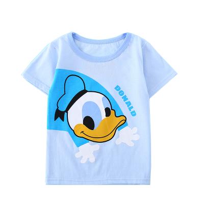 China China Breathable Kids Short Sleeve Print Plain White Kids Baby Boy T Shirts for sale