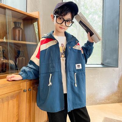 China Viable coat 2021 boys jacket spring and autumn new style boy student sports fashion hooded anorak for sale