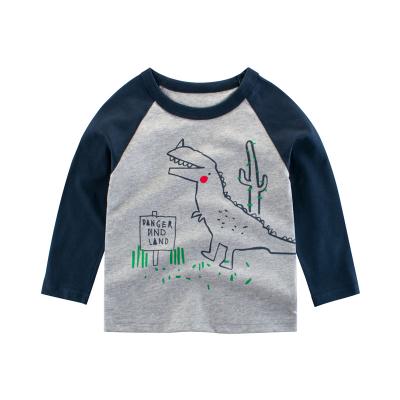 China 2021 Children's Spring New Products Breathable Baby Clothes Boy Basing Shirt Kids Long Sleeve T-shirt for sale