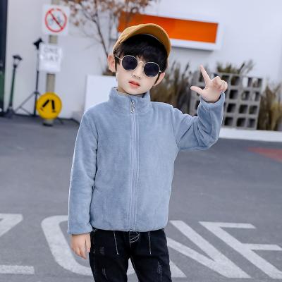 China 2021 Children's Breathable Autumn And Winter New Coral Velvet Jacket For Boys And Girls Double-sided Velvet Tight-fitting And Outer Velvet for sale