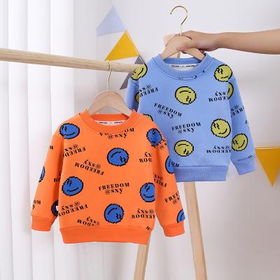 China Breathable Baby Plus Velvet Round Neck Sweater Children's Korean Style Tops Children's Sweaters for sale