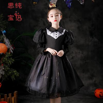 China Girls Japanese Lolita Dress Children's Breathable Halloween Autumn Winter Long Sleeve Dress Small for sale