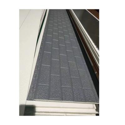 China Modern Good Quality Structural Durabilities Insulation Sandwich Panel Six Brick Pattern Metal Carved Board for sale