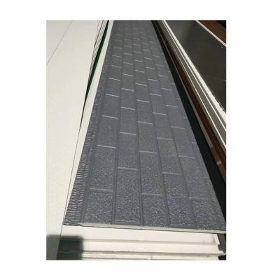 China Modern Wholesale Polyurethane Rigid Insulation Heat Preservation Six Brick Pattern Metal Carved Board for sale