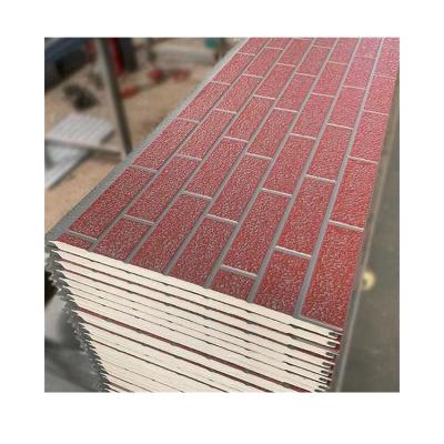 China Modern High Quality Wallboard Insulation Corrugated Brick Standard Brick Pattern Metal Carved Board for sale