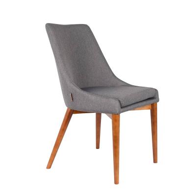 China Customizable Luxury Italian Design Upholstered Dining Chairs With Cross Legs Modern Side Nordic Simple Fabric Dining Chair for sale