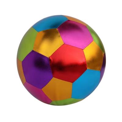 China Unisex Assortment of Metallic Fabric Bouncing Inflatable Toy Balls Purple Gold and Green for sale