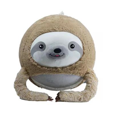 China Inflatable Plush Ball Toy Winter Animals Bouncy Balls with PVC Inner Ball Material for sale