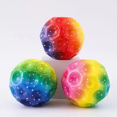 China High Bouncing Ball Moon Ball Sports Relief Stress Coral Ball Squeeze Toy for Kids Play for sale