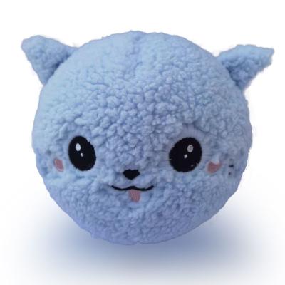 China Polyester Gas-filled Spring Inflatable Plush Fuzzy Ball for Kids Aged 14 Years up for sale