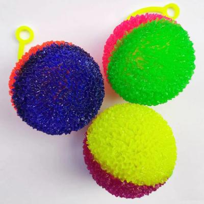 China 6.5CM/7.5CM LED Flashing Light Spiky Ball Perfect for Kids' Light-Up Celebrations for sale