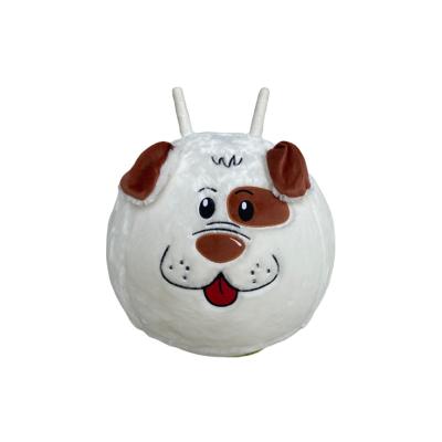 China Plush Toy Ride on Animal Ball Hopping Bouncy Ball with Handles Inflatable PVC Diameter 20 for sale