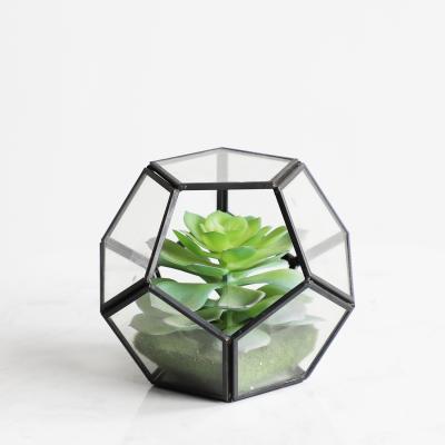 China Eco-Friendly Mini Artificial Potted Plants Home Office Hotel Decorataive Plants Indoor Artificial Succulent Decor for sale