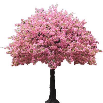 China Plastic bean flower tree giant cherry blossom tree artificial tree pink minimalist artificial treeartificial wisteria for sale