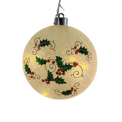 China 2022 Hot Sale China Amazon Christmas Glass Balls Tree Glass Hanging Ornaments Ball Wholesale for sale