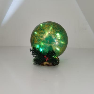 China Exquisite Christmas Glass Ball Lamp Amazon Folk Art Customizable Color Combination for sale