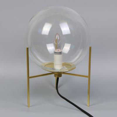 China Modern factory supplies 200 ball glass open material table lamps for sale