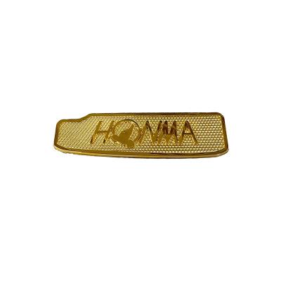 China Custom Logo Eco-friendly end Nickel Electroformed Metal Badge for Sports Equipment for sale