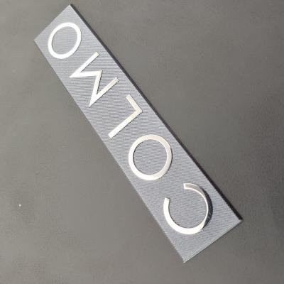 China Nickel electroformed metal logos OEM installation Nickel Silver for sale