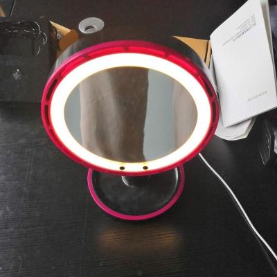 China Lighted makeup mirror with led light and fan for sale