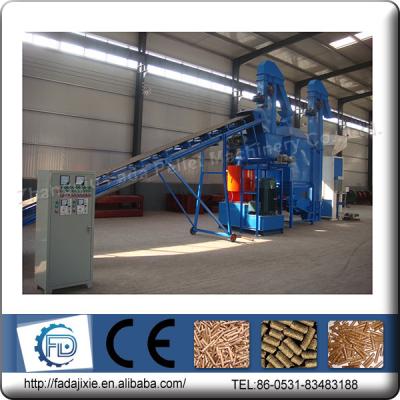 China Double Ring-Die Vertical Woodpellet Pellet Mill Complete Line Environmental Friendly Product Line for sale