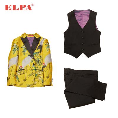 China ENGLAND NAME ELPA New Fashion Boys Christmas Party Slim Fit Dress Suits With Blazer Vest Pants for sale