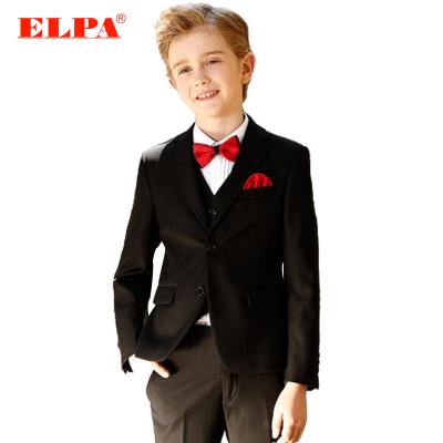 China Environment friendly; No pilling; No Fade ELPA Designer High Quality Ready Made Slim Fit Coat Pant Black Formal Vest 3 In 1 Suits Boys for sale