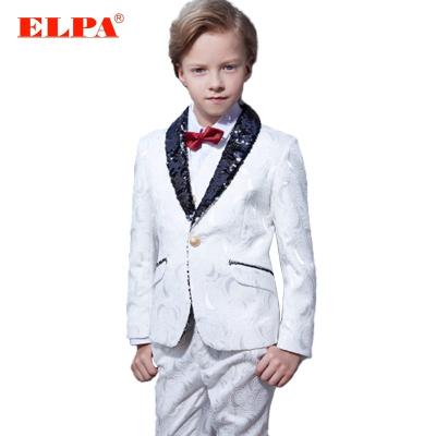 China Anti-wrinkle ; Eco-Friendly Latest Designer Fabric ELPA Formal Boys Suits And Tuxedo Embroidery Designs for sale