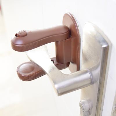 China ABS Door Lever Lock Child / Pets Make Door Handle Lock Child Safety Locks With Strong Adhesive Heavy Duty for sale