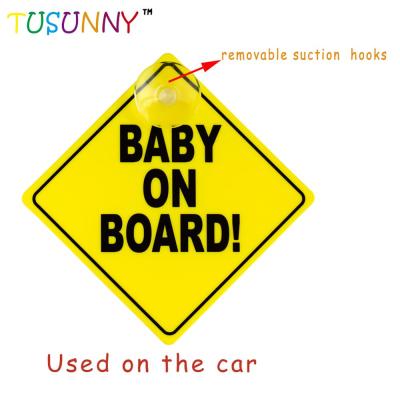 China High Quality Waterproof Body Stickers BABY ON BOARD Magnetic Reflective Car Sticker for sale