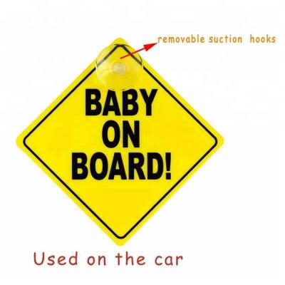 China Body Stickers Baby On Board Suction Cup Car Decal Sticker for sale