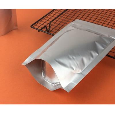 China Recyclable Hot Sale Custom Printed Plain Aluminum Foil Stand Up Mylar Bags With Tear Notch for sale