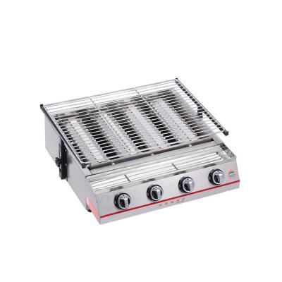 China Factory Price Adjustable Size 4 Burners Easily Assembled Outdoor Commercial Barbecue Gas Grill Gas BBQ Grill for sale