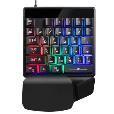 China JX200 Keypad Mini Gaming Keypad Game Controller Digital RGB RGB Hand Made Mechanical Keyboard Backlit Portable for PC PS4 Xbox Gamer for sale