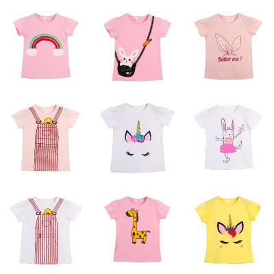 China Breathable Wholesale Boys And Girls Short Sleeve Round Neck Cotton T Shirts for sale