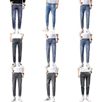 China Factory wholesale men's blue jeans pants QUICK DRY bone breaking slim men's denim tight stretch jeans sales products for sale