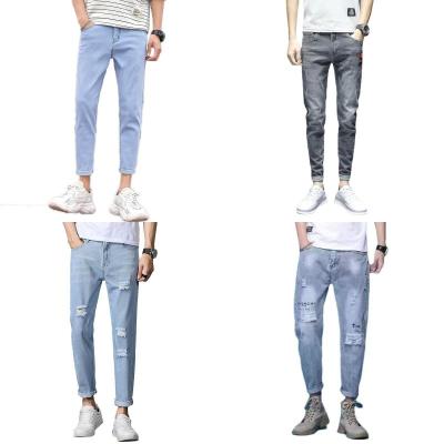 China QUICK DRY manufacturers wholesale high quality loose casual cotton straight leg men's pants jeans for sale