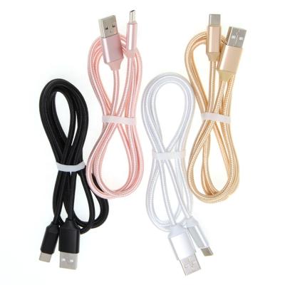 China Type C Cable Fast Charging Charger Braided 25cm Short Cables Type C USB Type-C Fast Charging Phone C Cable USB Charger Wire Tie For Samsung S9 Plus Huawei P40 for sale