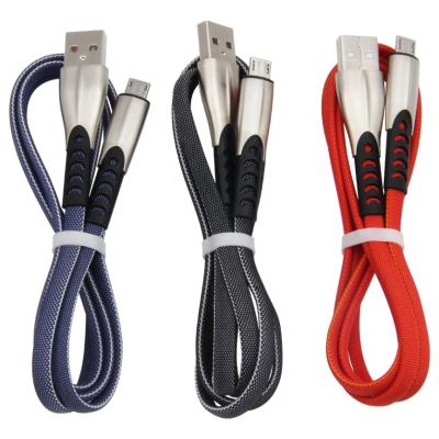 China Phone Charging iPhone 1M USB Cable For iPhone 2A Fast Data Cable Sync Charger Fill Zinc Alloy Braided Wire For iPhone 13 12 11 pro X Xs X Max 8 7 for sale