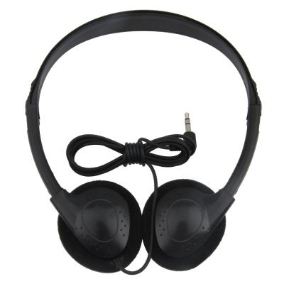 China Black Lightweight Music Headphones Headset Without Mic Stereo Earphones For School Company Gift for sale