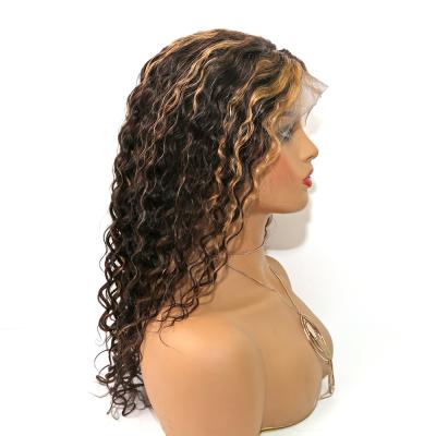 China Curly 13x4 Lace Wig Hair Lace Front Human Hair Wigs For Women Colored 100% Brazilian Virgin Hair Wig for sale