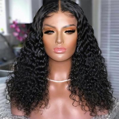 China Wholesale Hair Wigs 150% Density 100% Natural Deep Curly Hair Wigs Top Silk Top Silk Low Wig for sale