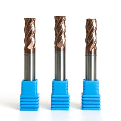 China 100% New 4 Spline Helix End Mills Unequal End High Speed ​​Cutting Mills For Steel for sale