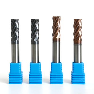 China High Speed ​​End Mills 4 Flutes Carbide Cutting High Speed ​​Mills For Metal Processing Uneven End for sale