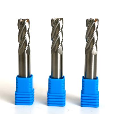 China High Speed ​​Solid Carbide 4 Flute Solid Flute Cutter CNC Milling Radius Corner End Mills For Aluminum for sale