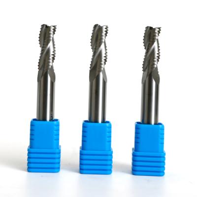 China Hot Sale CNC Router Flat Bits High Speed ​​Cutting Carbide 3 Flute Roughing Solid End Mills For Aluminum for sale