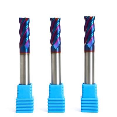 China CNC High Speed ​​Carbide Cutting End Mill Cutter 4 Flat Flutes Endmill For High Hardness Steel for sale